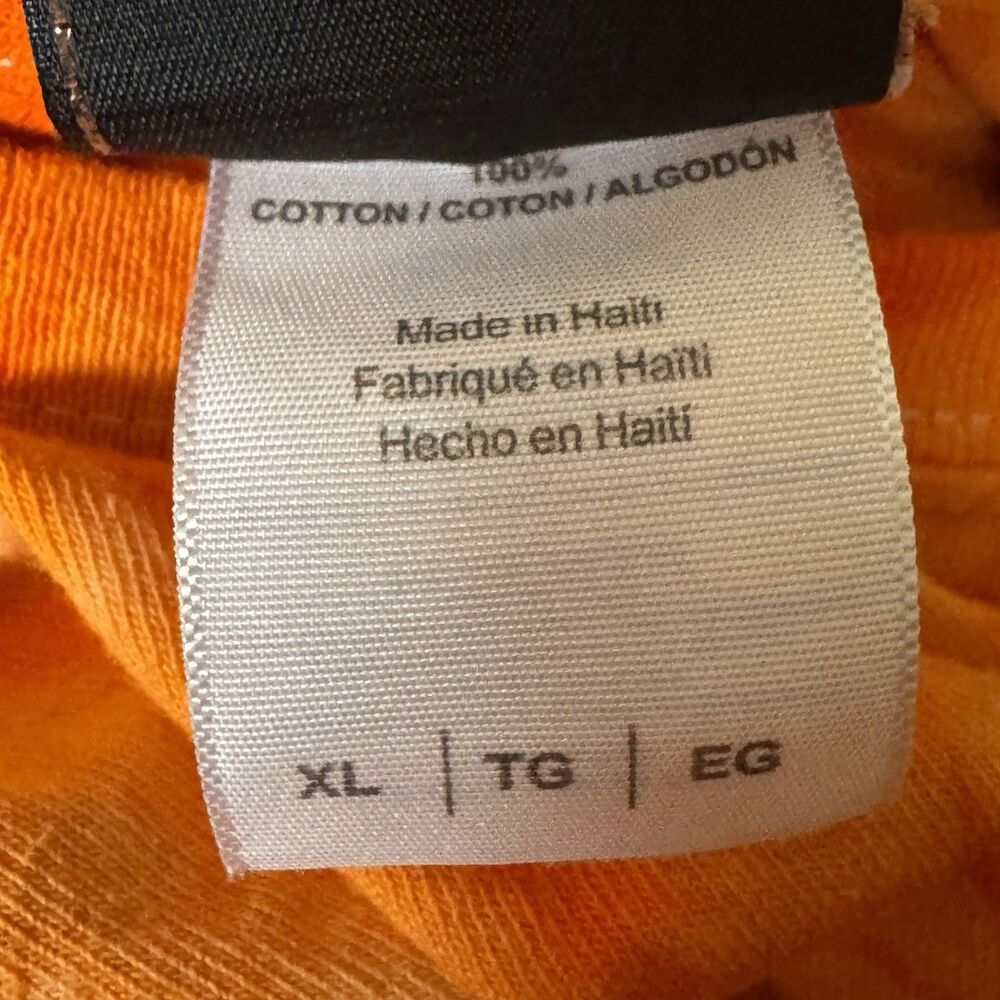 Harley Davidson Jamaica T Shirt XL 27x20 Orange Tie Dye Official 100% Cotton - Picture 4 of 4